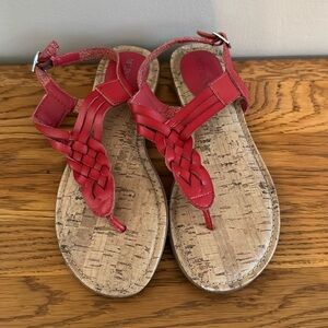 Merona Red Strappy Sandals